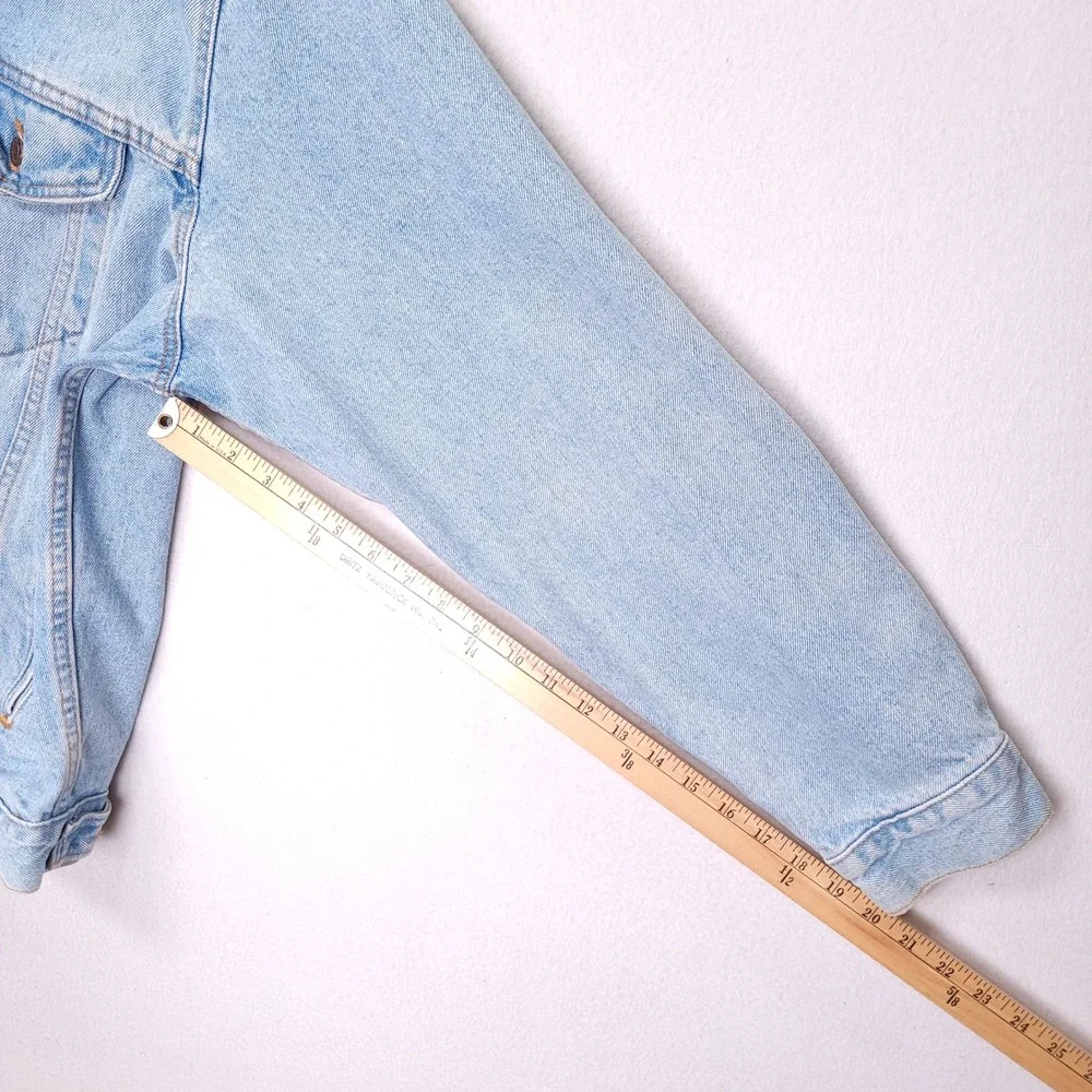 Levis 70507-4834 Denim Trucker Jacket Mens XL Light Wash Made in USA Vintage 90s